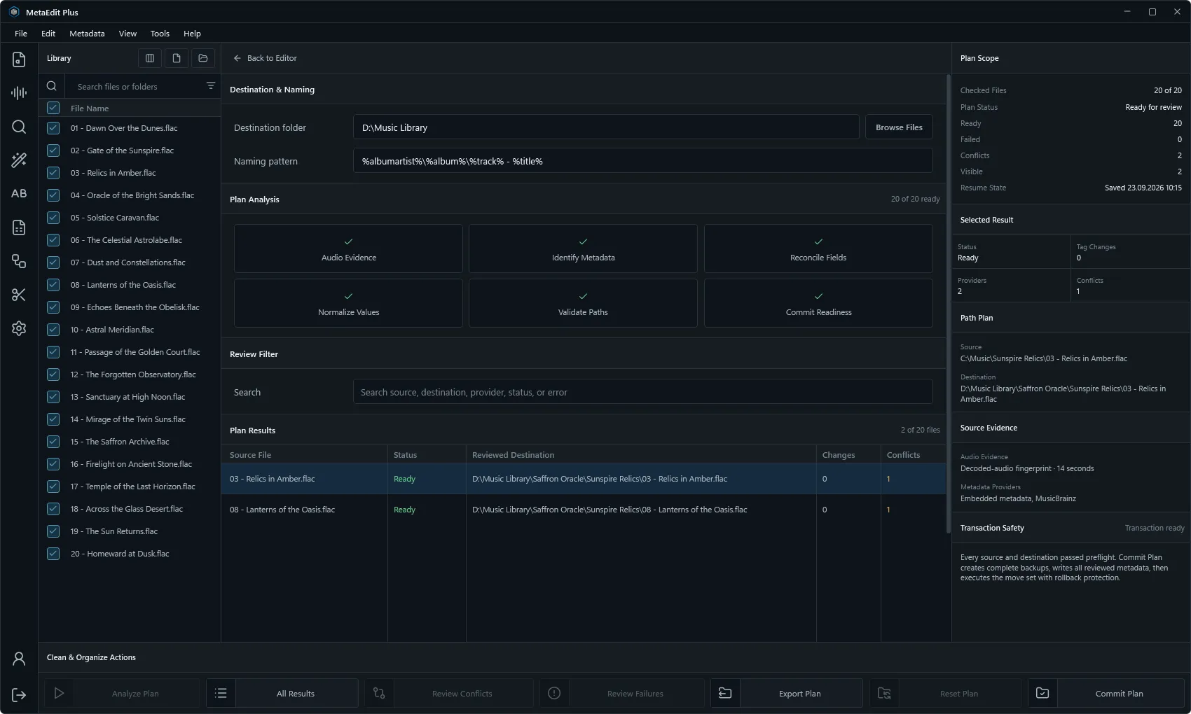 MetaEdit Plus Clean and Organize plan